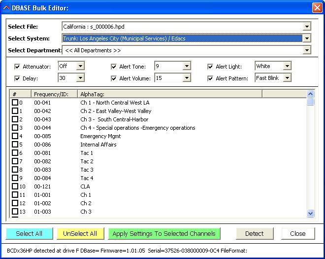 ARC536 software for Uniden USDS100 SDS100 SDS200 SDS500 SDS100E SDS200E