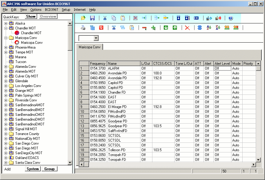 arc xt pro import talkgroups to existing system