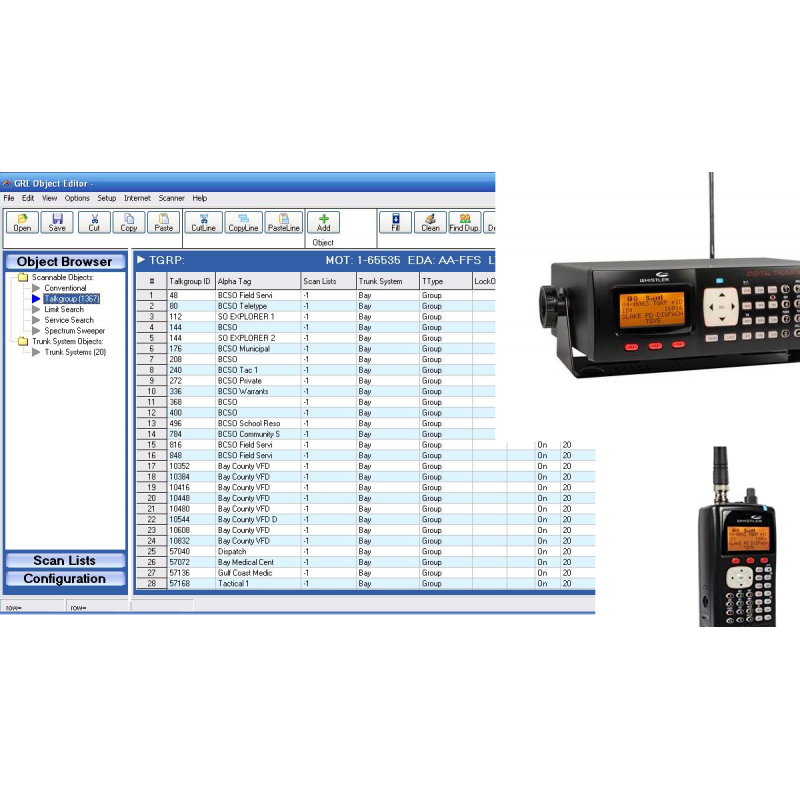 How to Program Whistler WS1040 and WS1065